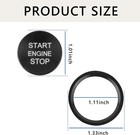 Car Push Start Button Cover Compatible With Audi cool Aluminum Engine Start Butt