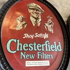 Vtg Cigarette Advertising Sign  Chesterfield New Filters Read