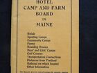 1932 Maine Booklet list Of Hotels  Camps  Farm Boarding Houses  Golf  Transport