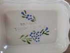 Antique Tiffin Milk Glass Painted Soap Dish  Souvenir Of Toronto  South Dakota 