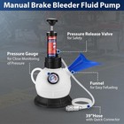 Workpro 2l Manual Brake Bleeder Kit Brake Fluid Vacuum Pump Brake Bleeder Bottle