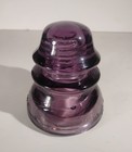 Vintage Whitall Tatum No 1 Glass Insulator Purple Amethyst Excellent Condition 