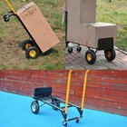 2 In 1 Convertible Hand Truck Folding Dolly Cart For Moving Warehouse Garden