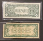 2pc Us  1 Note Lot  1957a Silver Certificate Blue Seal   1934 Funnyback