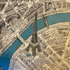 Blondel La Rougery G Peltier Birds-eye View Paris France Wall Map 1964 60x80 Mcm