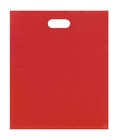 Plastic Bags 500 Red Shopping Merchandise Die Cut Handles 15 X 18  X 4   Diecut