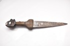 Old Northwest Coast Native Eskimo Tlingit Knife Hand Carved Dagger  16  Figural