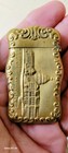 Antique Brass Match Safe Vesta Case Art Nouveau Maiden   Us Capitol Washington 