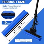 Willinglong 10 Pcs Roller Mop Refill Bulk Absorbent Pva Sponge Head Blue 