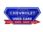 Vintage  chevrolet Used Cars Arrow Save  Metal Chevy Car Truck Gasoline Oil Sign