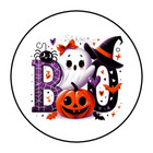 30 Halloween Boo Ghost Stickers Labels Tags Envelope Seals