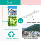 200 Count 6 Inch Long Cotton Swabs With Wooden Handles Cotton Tipped Applicat To