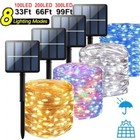 100-300 Led Solar String Fairy Lights Garden In outdoor Party Xmas Decor Lamp Us