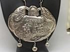 Vintage Sterling Silver Tibetan nepal Buddhist Religious Ceremony Necklace 