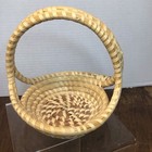 Gullah Basket Miniature  South Carolina Handled Sweet Grass Handmade 5 5x5 5
