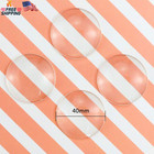 30 Pcs 40mm Clear Glass Cabochons Round Dome Photo Pendant Craft