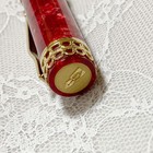 Delta Edizione 2013 Limited Edition Fountain Pen Fine 14k 585 Gold Nib Red Lever