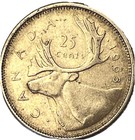 1963 Canada 25 Cents - 80  Silver - Elizabeth Ii - Combined Shipping - Lot C35