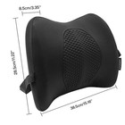 Memory Foam Gel Seatback Lumbar Support Cushion For Home Office Car Chair Pillow