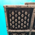 Antique Industrial Wooden Foundry  Pattern Board With Four Distinct Shapes