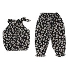 Toddler Kids Baby Girls Summer Floral Sleeveless Tops Pants Set Clothes Outfits
