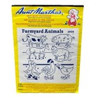 Aunt Martha s Hot Iron Transfers Farm Animals Moo Cows Lot Embroidery Crafts