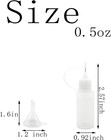 18 Pcs Precision Tip Applicator Bottles 0 5 Ounce Translucent Glue Bottles Wi   