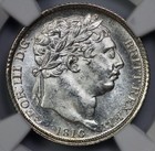 1816 Great Britain Silver 6p Sixpence Ngc Ms 64