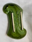 Vintage Royal Haeger Green Gold Leaf Ashtray Mcm Pottery Usa 9x5 Atomic