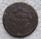 1809 Classic Head Copper Large Cent Rare Key Date Type Coin Vg Corroded Cleaned