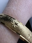Vintage Mid-century Modern Gold Toned Bangle Bracelet