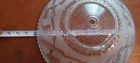 Vintage 1 Bolt Art Deco Clear Etched Glass Ceiling Light Fixture Shade  u20 