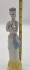 Vtg Art Deco 1920 s Porcelain Lady Woman Figurine Fancy Dress And Hat Dog