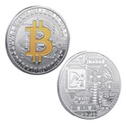 Commemorative Bit Coin Physical Bitcoin Coin Silver Gold Plated Challenge Coin