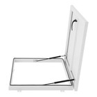 Roof Security Door Opening closing Angle 90   White Roof Hatch Roof Access Hatch
