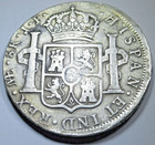 1811-l Peru Silver 8 Reales Genuine Spanish Colonial Dollar Imaginary Bust Coin
