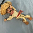 Mexican Mariachi Marionette Puppets Vintage Hecho En Mexico Folk Art Decor