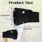 Teaaha Hatchet Sheath Leather Small Axe Head Cover For 0 88 To 1-1 4lb Black 