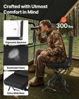 Vevor Hunting Chair 360   Swivel Silent Foldable Blind Chair Steel Frame Backrest