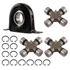 Rear Driveshaft Carrier Bearing   U Joints For Ford F-250 F-350 Super Duty 99-10