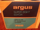 Vtg Argus Super Eight Model 768b Editor W  Hood    Super Eight Splicer   Org Box