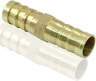6pcs Brass Hose Barb Fitting  3 8  To Splicer Mender 3 8 Inch 