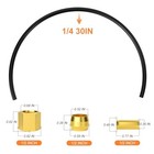 Pcs 30inch Air Compressor Unloader Tube Kit  Contains 1 2  1 2  30 length 13