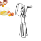Egg Beater Manual Crank Hand Mixer Blender Stainless Steel Kitchen Tool