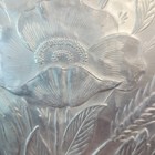 Vintage Everlast Hand Forged Aluminum Tray 11 5  Floral Poppy Hammered Platter