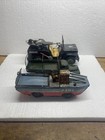 Lot Of 3 Vintage Tin Friction Military Toys Made In Japan  Gun Boat  Jeep  Truck