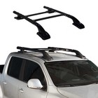 Top Roof Rack Side Rails For Chevrolet Colorado Ii 2015-2022 Black Alu 4pcs