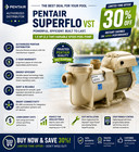 Pentair Superflo 1 5 Hp  2 2 Thp  Variable Speed Vst Pool Pump 342002