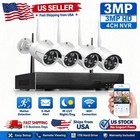 10ch Nvr 5mp System  4  3mp Cameras  1tb Hdd  Night Vision  Motion Detection  App