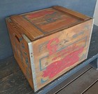 Rare Vintage Pepsi-cola Wooden Crate  hits The Spot  Down On The Beach 5 Cents 
